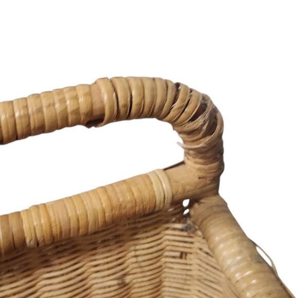 Vintage Rattan Wicker Elephant Trunk Storage Chest Basket Baby Nursery - Picture 7 of 11